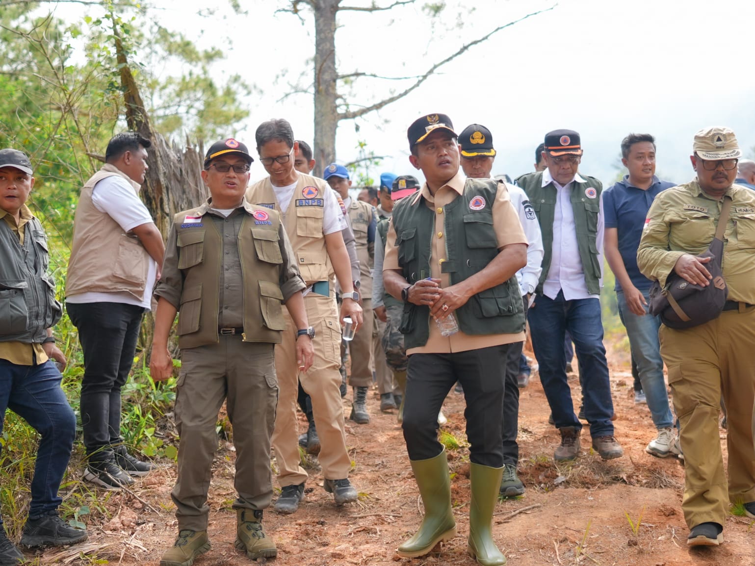 Sekretaris BNPB  Tinjau Lokasi Pembangnan Huntab Warga Terdampak Bencana
